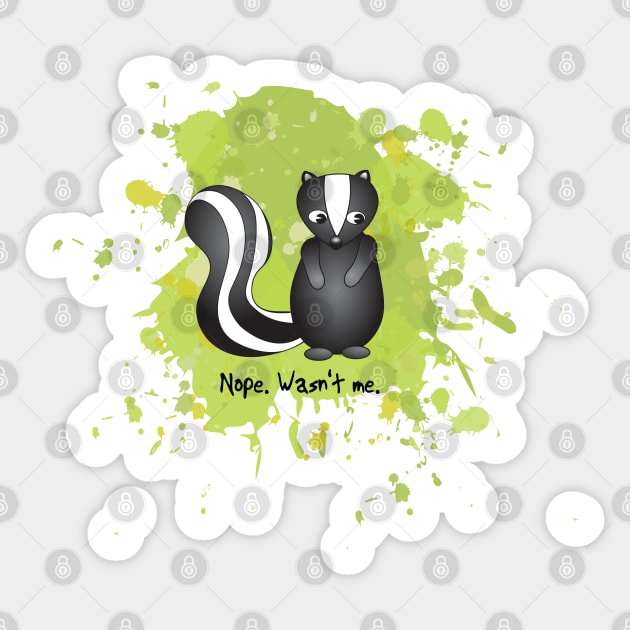 Skunk farts Sticker by candhdesigns